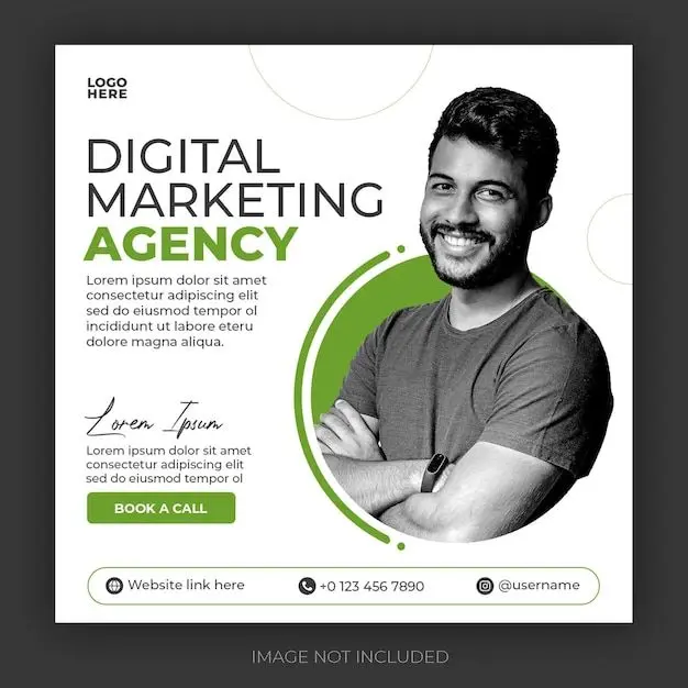 Plantilla de seminario web de publicación de redes sociales e instagram de agencia de marketing digital _ Archivo PSD Premium.webp