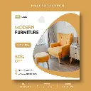 Plantilla de publicación de redes sociales de instagram de muebles _ Archivo PSD Gratis.webp