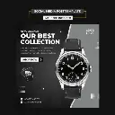 Premium PSD _ Modern watch social media and instagram post template.webp