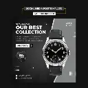 Premium PSD _ Modern watch social media and instagram post template.webp
